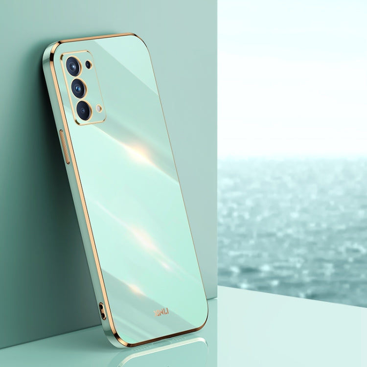 XINLI Straight Edge 6D Electroplate TPU Phone Case, For OPPO Reno5 4G, For OPPO Reno5 Pro, For OPPO Reno5 Pro+, For OPPO Reno6 Pro+ 5G, For OPPO Reno6 5G, For OPPO Reno6 Pro 5G, For OPPO A53 5G, For OPPO A53