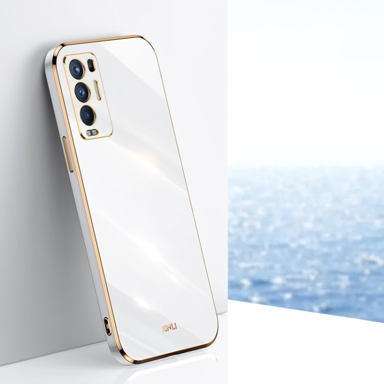 XINLI Straight Edge 6D Electroplate TPU Phone Case, For OPPO Reno5 4G, For OPPO Reno5 Pro, For OPPO Reno5 Pro+, For OPPO Reno6 Pro+ 5G, For OPPO Reno6 5G, For OPPO Reno6 Pro 5G, For OPPO A53 5G, For OPPO A53