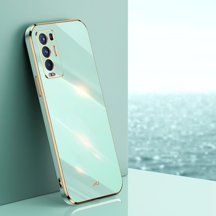 XINLI Straight Edge 6D Electroplate TPU Phone Case, For OPPO Reno5 4G, For OPPO Reno5 Pro, For OPPO Reno5 Pro+, For OPPO Reno6 Pro+ 5G, For OPPO Reno6 5G, For OPPO Reno6 Pro 5G, For OPPO A53 5G, For OPPO A53