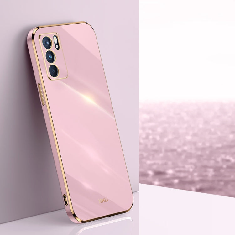 XINLI Straight Edge 6D Electroplate TPU Phone Case, For OPPO Reno5 4G, For OPPO Reno5 Pro, For OPPO Reno5 Pro+, For OPPO Reno6 Pro+ 5G, For OPPO Reno6 5G, For OPPO Reno6 Pro 5G, For OPPO A53 5G, For OPPO A53