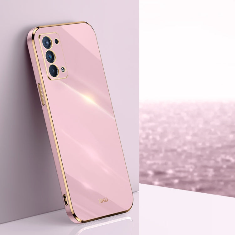 XINLI Straight Edge 6D Electroplate TPU Phone Case, For OPPO Reno5 4G, For OPPO Reno5 Pro, For OPPO Reno5 Pro+, For OPPO Reno6 Pro+ 5G, For OPPO Reno6 5G, For OPPO Reno6 Pro 5G, For OPPO A53 5G, For OPPO A53