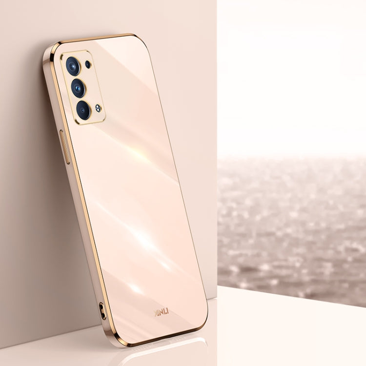 XINLI Straight Edge 6D Electroplate TPU Phone Case, For OPPO Reno5 4G, For OPPO Reno5 Pro, For OPPO Reno5 Pro+, For OPPO Reno6 Pro+ 5G, For OPPO Reno6 5G, For OPPO Reno6 Pro 5G, For OPPO A53 5G, For OPPO A53