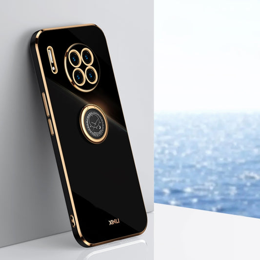 XINLI Straight Edge 6D Electroplate TPU Phone Case with Ring Holder, For Huawei Mate 30, For Huawei Mate 30 Pro, For Huawei Mate 40, For Huawei Mate 40 Pro, For Huawei nova 6 5G, For Huawei nova 6 SE
