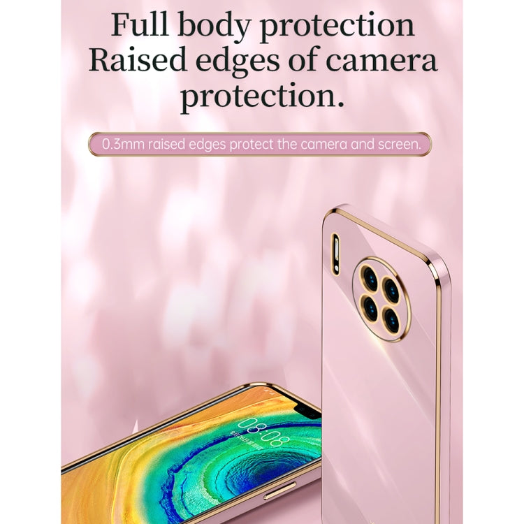 XINLI Straight Edge 6D Electroplate TPU Phone Case with Ring Holder, For Huawei Mate 30, For Huawei Mate 30 Pro, For Huawei Mate 40, For Huawei Mate 40 Pro, For Huawei nova 6 5G, For Huawei nova 6 SE
