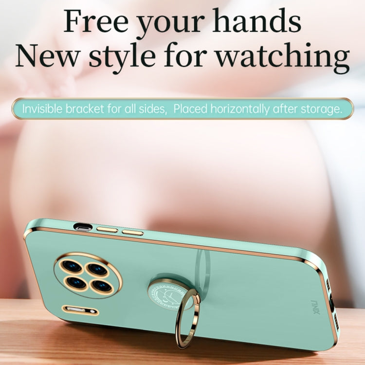 XINLI Straight Edge 6D Electroplate TPU Phone Case with Ring Holder, For Huawei Mate 30, For Huawei Mate 30 Pro, For Huawei Mate 40, For Huawei Mate 40 Pro, For Huawei nova 6 5G, For Huawei nova 6 SE