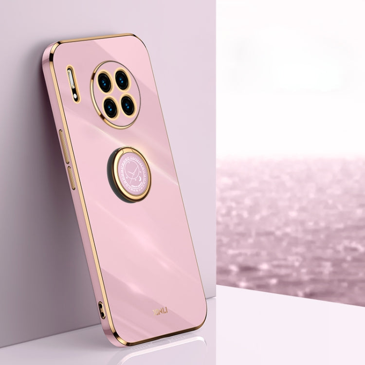 XINLI Straight Edge 6D Electroplate TPU Phone Case with Ring Holder, For Huawei Mate 30, For Huawei Mate 30 Pro, For Huawei Mate 40, For Huawei Mate 40 Pro, For Huawei nova 6 5G, For Huawei nova 6 SE
