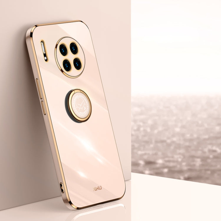 XINLI Straight Edge 6D Electroplate TPU Phone Case with Ring Holder, For Huawei Mate 30, For Huawei Mate 30 Pro, For Huawei Mate 40, For Huawei Mate 40 Pro, For Huawei nova 6 5G, For Huawei nova 6 SE