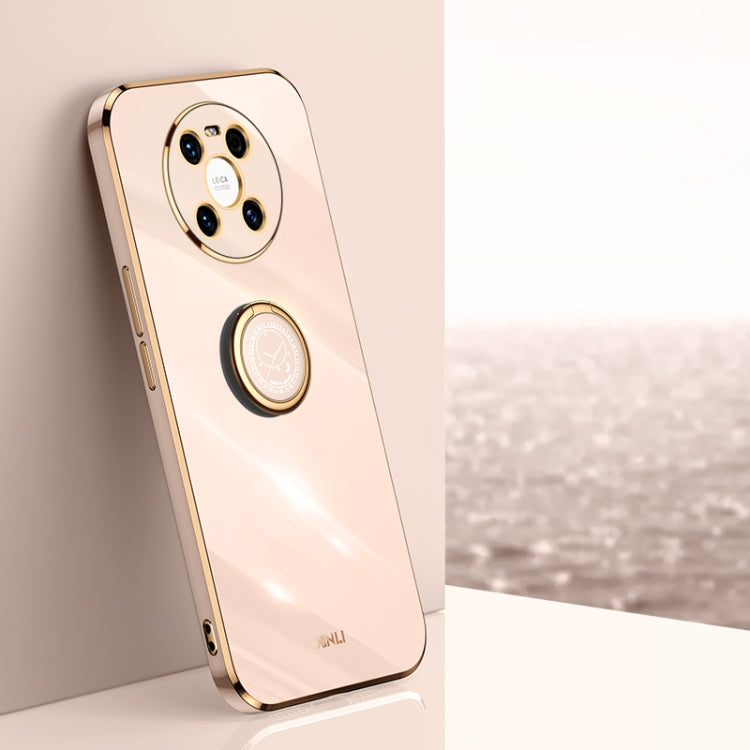 XINLI Straight Edge 6D Electroplate TPU Phone Case with Ring Holder, For Huawei Mate 30, For Huawei Mate 30 Pro, For Huawei Mate 40, For Huawei Mate 40 Pro, For Huawei nova 6 5G, For Huawei nova 6 SE