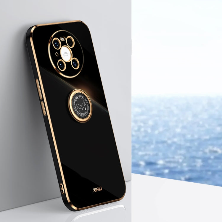 XINLI Straight Edge 6D Electroplate TPU Phone Case with Ring Holder, For Huawei Mate 30, For Huawei Mate 30 Pro, For Huawei Mate 40, For Huawei Mate 40 Pro, For Huawei nova 6 5G, For Huawei nova 6 SE