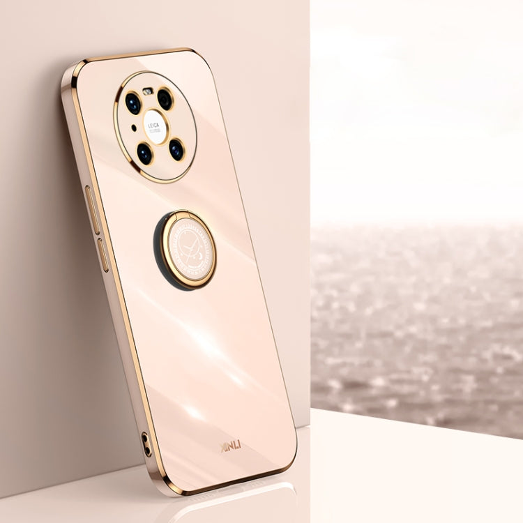 XINLI Straight Edge 6D Electroplate TPU Phone Case with Ring Holder, For Huawei Mate 30, For Huawei Mate 30 Pro, For Huawei Mate 40, For Huawei Mate 40 Pro, For Huawei nova 6 5G, For Huawei nova 6 SE