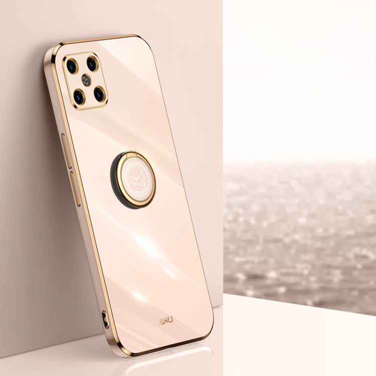 XINLI Straight Edge 6D Electroplate TPU Phone Case with Ring Holder, For Huawei nova 7 5G, For Huawei nova 7 Pro 5G, For Huawei nova 7 SE, For Huawei nova 8 5G, For Huawei nova 8 Pro 5G, For Huawei nova 8 SE