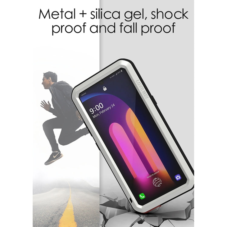 LOVE MEI Metal Shockproof Waterproof Dustproof Protective Case with Glass, For Samsung Galaxy A41, For LG V60 ThinQ 5G