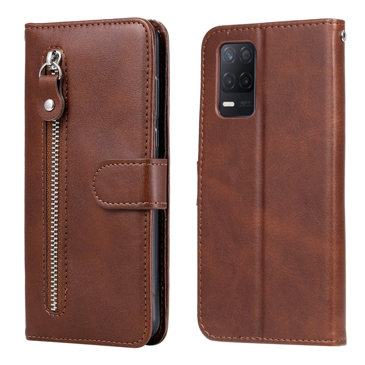 Fashion Calf Texture Zipper Horizontal Flip Leather Case with Stand & Card Slots & Wallet Function, For OnePlus Nord N200 5G, For OnePlus Nord CE 5G, For OPPO Realme 8 5G / Realme V13 5G, For OPPO Realme GT 5G, For vivo V21 5G / 4G                     ...