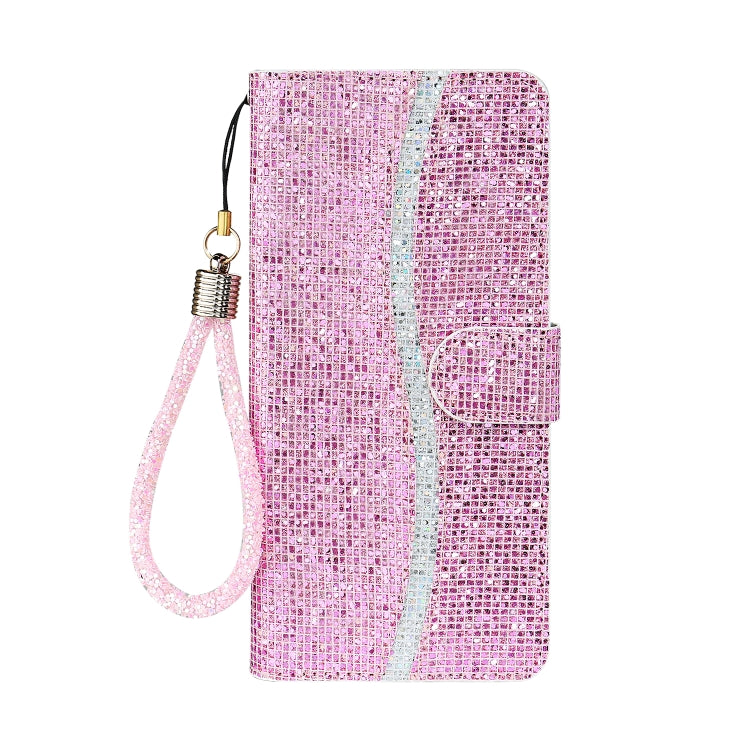 Glitter Powder Horizontal Flip Leather Case with Card Slots & Holder & Lanyard, For iPhone 13 mini, For iPhone 13, For iPhone 13 Pro, For iPhone 13 Pro Max, For Samsung Galaxy A03s(EU Version)