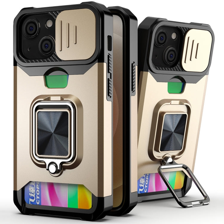 Sliding Camera Cover Design PC + TPU Shockproof Case with Ring Holder & Card Slot, For iPhone 13 mini, For iPhone 13, For iPhone 13 Pro, For iPhone XS / X, For iPhone XR, For iPhone 11 Pro, For iPhone 11 Pro Max, For iPhone 12 / 12 Pro