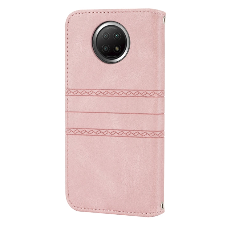 Embossed Striped Magnetic Buckle PU + TPU Horizontal Flip Leather Case with Holder & Card Slot & Wallet & Photo Frame & Sling, For Xiaomi Redmi Note 9 5G, For Xiaomi Redmi Note 9 Pro Max, For Xiaomi Redmi Note 10, For Xiaomi Redmi Note 10 5G           ...