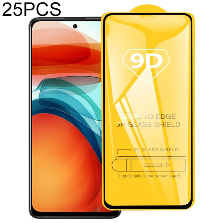 25 PCS 9D Full Glue Full Screen Tempered Glass Film, For Xiaomi Poco X3 GT / Poco X3 Pro (25 PCS), For Xiaomi Poco F3 GT (25 PCS)