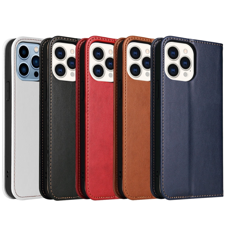 Fierre Shann PU Leather Texture Horizontal Flip Leather Case with Holder & Card Slots & Wallet, For iPhone 13 Pro Max, For iPhone 13 mini, For iPhone 13, For iPhone 13 Pro