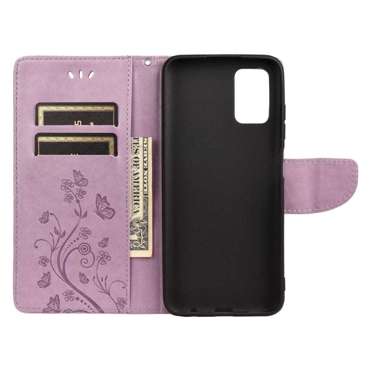 Butterfly Flower Pattern Horizontal Flip Leather Case with Holder & Card Slots & Wallet, For Samsung Galaxy A03s 164mm, For iPhone 13 mini, For iPhone 13, For iPhone 13 Pro, For iPhone 13 Pro Max