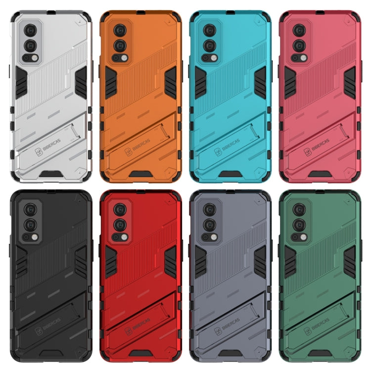 Punk Armor 2 in 1 PC + TPU Shockproof Case with Invisible Holder, For OnePlus Nord 2 5G, For Honor X20 SE