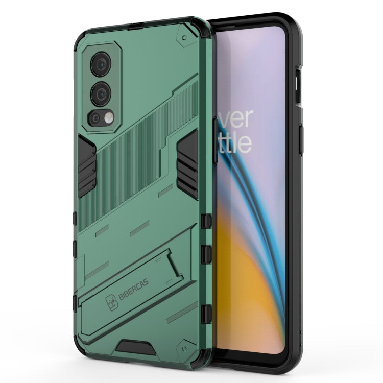 Punk Armor 2 in 1 PC + TPU Shockproof Case with Invisible Holder, For OnePlus Nord 2 5G, For Honor X20 SE
