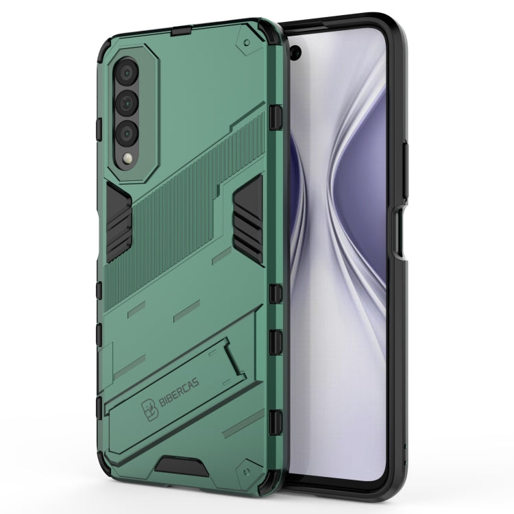 Punk Armor 2 in 1 PC + TPU Shockproof Case with Invisible Holder, For OnePlus Nord 2 5G, For Honor X20 SE