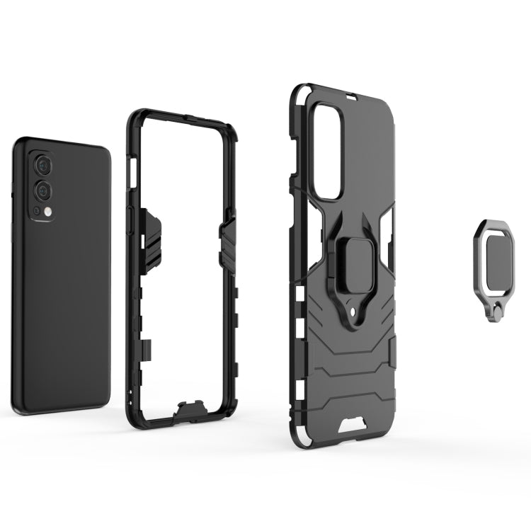 PC + TPU Shockproof Protective Case with Magnetic Ring Holder, For OnePlus Nord 2 5G, For Honor X20 SE