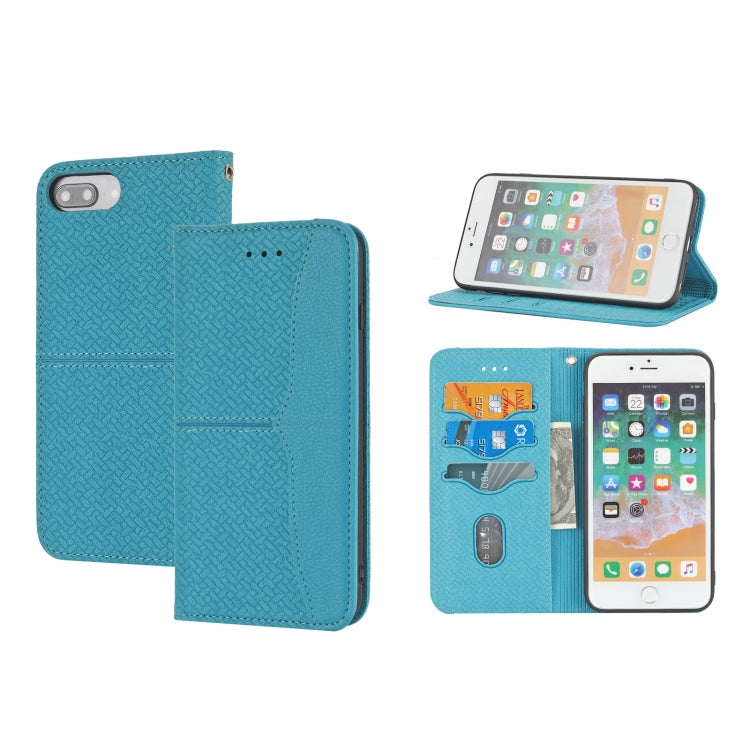Woven Texture Stitching Magnetic Horizontal Flip PU Leather Case with Holder & Card Slots & Wallet & Lanyard, For iPhone 8 Plus / 7 Plus, For iPhone 11, For iPhone 11 Pro, For iPhone 11 Pro Max, For iPhone 12 / 12 Pro, For iPhone 12 Pro Max            ...