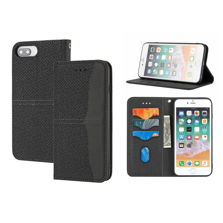 Woven Texture Stitching Magnetic Horizontal Flip PU Leather Case with Holder & Card Slots & Wallet & Lanyard, For iPhone 8 Plus / 7 Plus, For iPhone 11, For iPhone 11 Pro, For iPhone 11 Pro Max, For iPhone 12 / 12 Pro, For iPhone 12 Pro Max            ...