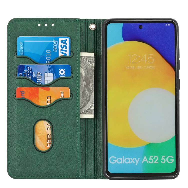 Woven Texture Stitching Magnetic Horizontal Flip PU Leather Case with Holder & Card Slots & Wallet & Lanyard, For Samsung Galaxy A52 4G / 5G, For Samsung Galaxy S20 FE, For Samsung Galaxy A02s 164mm, For Samsung Galaxy A02s 166mm                       ...