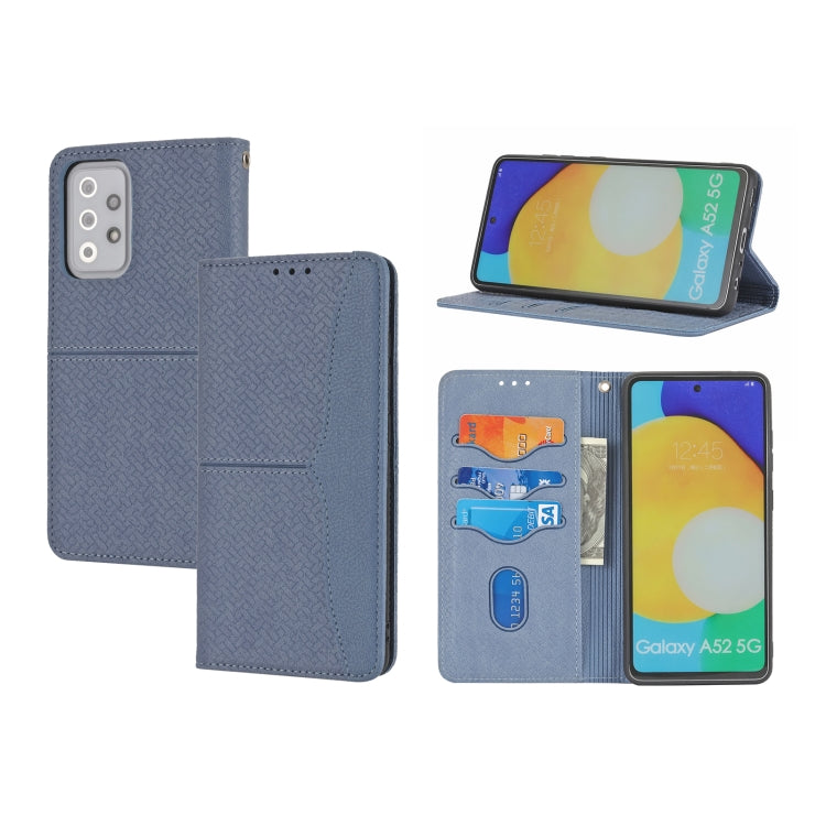 Woven Texture Stitching Magnetic Horizontal Flip PU Leather Case with Holder & Card Slots & Wallet & Lanyard, For Samsung Galaxy A52 4G / 5G, For Samsung Galaxy S20 FE, For Samsung Galaxy A02s 164mm, For Samsung Galaxy A02s 166mm                       ...