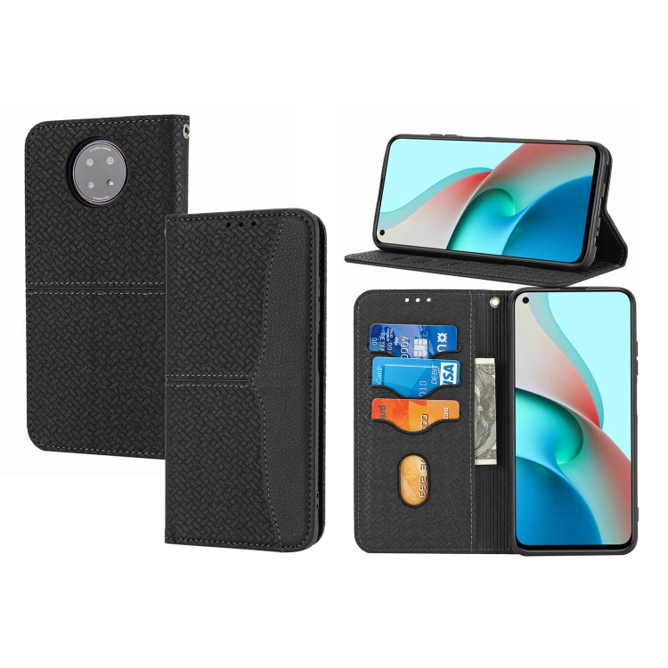 Woven Texture Stitching Magnetic Horizontal Flip PU Leather Case with Holder & Card Slots & Wallet & Lanyard, For Xiaomi Redmi Note 9 5G, For Xiaomi Redmi Note 9 Pro Max, For Xiaomi Redmi Note 10, For Xiaomi Redmi Note 10 5G                            ...