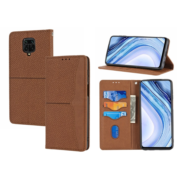 Woven Texture Stitching Magnetic Horizontal Flip PU Leather Case with Holder & Card Slots & Wallet & Lanyard, For Xiaomi Redmi Note 9 5G, For Xiaomi Redmi Note 9 Pro Max, For Xiaomi Redmi Note 10, For Xiaomi Redmi Note 10 5G                            ...