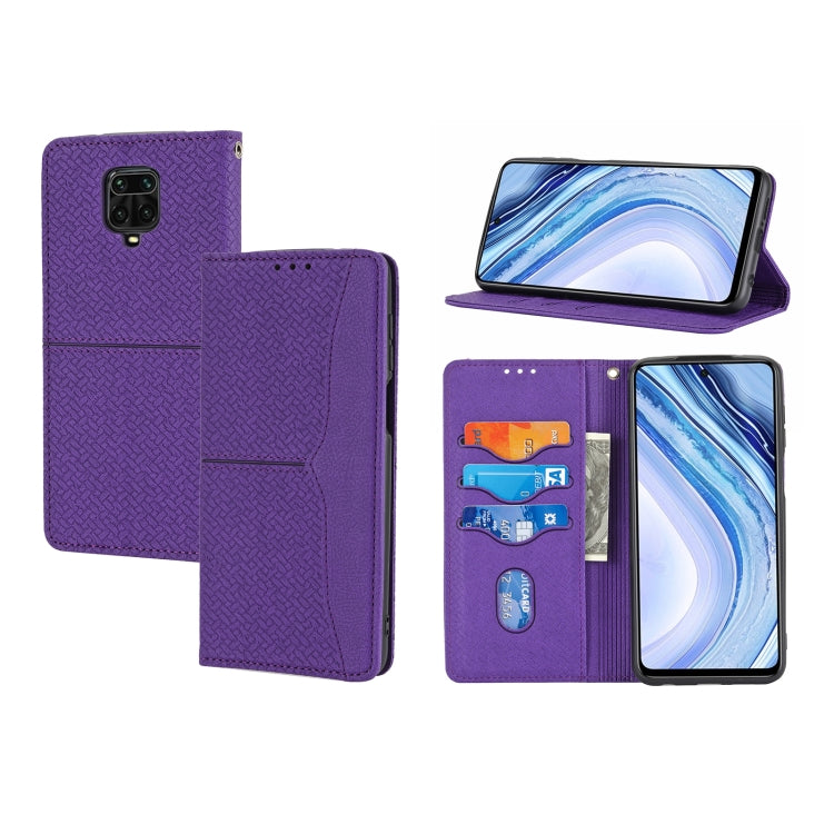 Woven Texture Stitching Magnetic Horizontal Flip PU Leather Case with Holder & Card Slots & Wallet & Lanyard, For Xiaomi Redmi Note 9 5G, For Xiaomi Redmi Note 9 Pro Max, For Xiaomi Redmi Note 10, For Xiaomi Redmi Note 10 5G                            ...