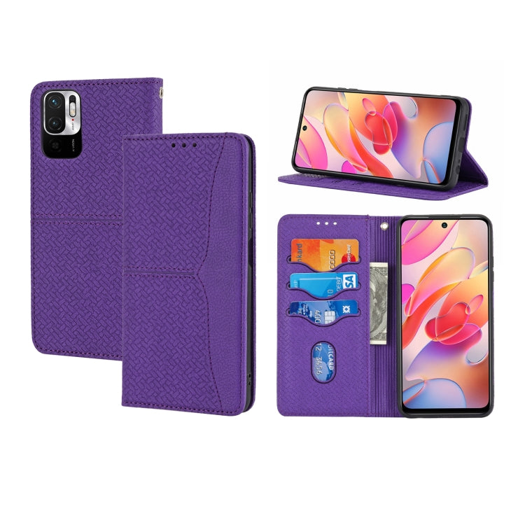 Woven Texture Stitching Magnetic Horizontal Flip PU Leather Case with Holder & Card Slots & Wallet & Lanyard, For Xiaomi Redmi Note 9 5G, For Xiaomi Redmi Note 9 Pro Max, For Xiaomi Redmi Note 10, For Xiaomi Redmi Note 10 5G                            ...