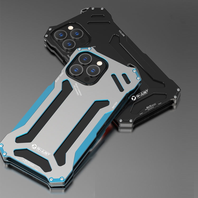 R-JUST Shockproof Armor Metal Protective Case, For iPhone 13 Pro, For iPhone 13 Pro Max, For iPhone 13