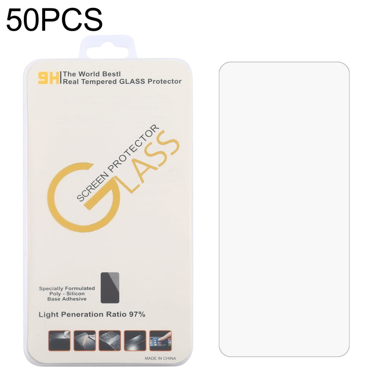 50 PCS 0.26mm 9H 2.5D Tempered Glass Film, For Nokia C01 Plus (50 PCS), For AGM X5 (50 PCS), For Nokia XR20 (50 PCS), For Blackview BL5000 Dual (50 PCS), For CAT S42 H+ (50 PCS), For Cubot Max 3 (50 PCS), For Doogee V10 5G (50 PCS)