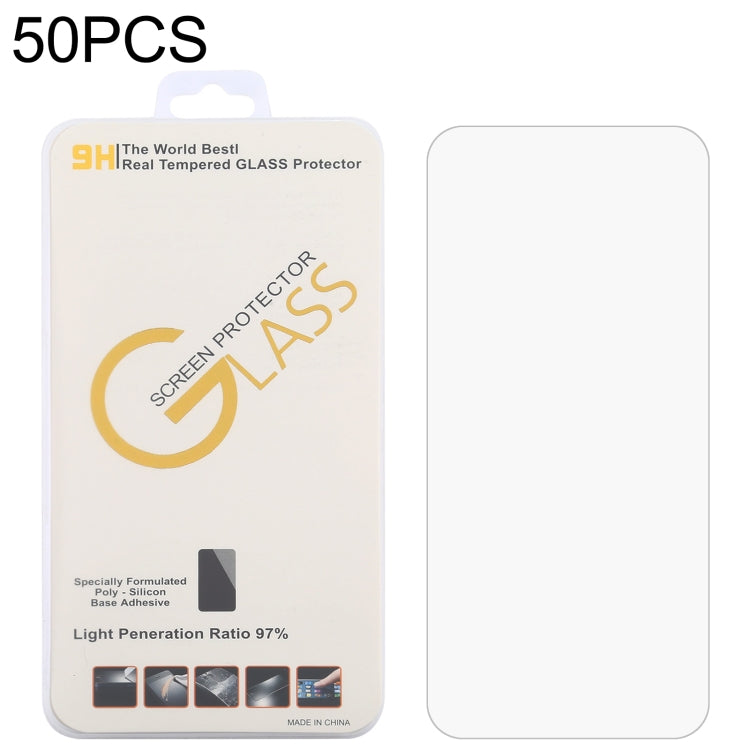 50 PCS 0.26mm 9H 2.5D Tempered Glass Film, For Nokia C01 Plus (50 PCS), For AGM X5 (50 PCS), For Nokia XR20 (50 PCS), For Blackview BL5000 Dual (50 PCS), For CAT S42 H+ (50 PCS), For Cubot Max 3 (50 PCS), For Doogee V10 5G (50 PCS)