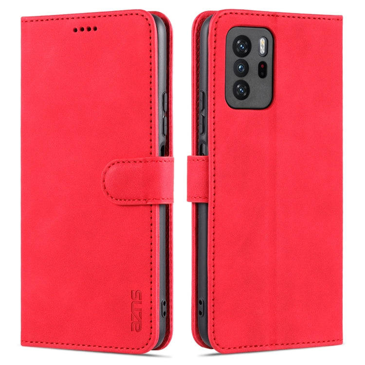 AZNS Skin Feel Calf Texture Horizontal Flip Leather Case with Card Slots & Holder & Wallet, For Xiaomi Redmi Note 9 Pro 5G, For Xiaomi Mi 10T Lite 5G, For Xiaomi Redmi Note 10 Pro 5G, For Xiaomi Poco X3 GT, For Xiaomi Mi 10S, For OPPO A16