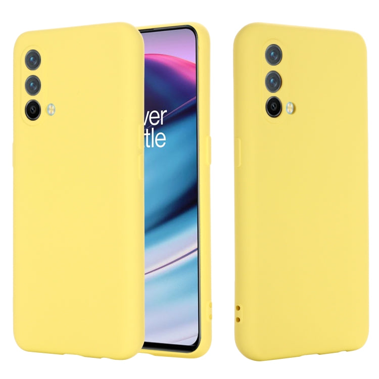 Pure Color Liquid Silicone Shockproof Full Coverage Case, For OnePlus Nord CE 5G