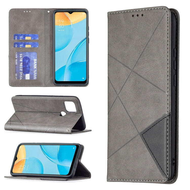 Rhombus Texture Horizontal Flip Magnetic Leather Case with Holder & Card Slots, For OPPO A7, For OPPO A15, For OPPO A54 4G / A55 5G, For OPPO A74 4G / F19 4G, For OPPO A74 5G / A93 5G / A54 5G, For OPPO A94 4G / Reno 5F / F19 Pro                       ...