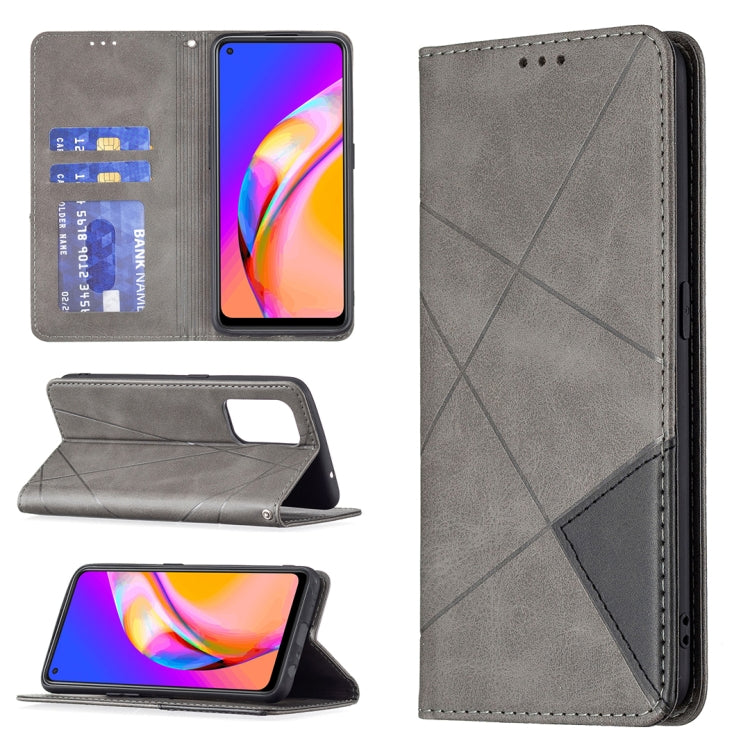 Rhombus Texture Horizontal Flip Magnetic Leather Case with Holder & Card Slots, For OPPO A7, For OPPO A15, For OPPO A54 4G / A55 5G, For OPPO A74 4G / F19 4G, For OPPO A74 5G / A93 5G / A54 5G, For OPPO A94 4G / Reno 5F / F19 Pro                       ...