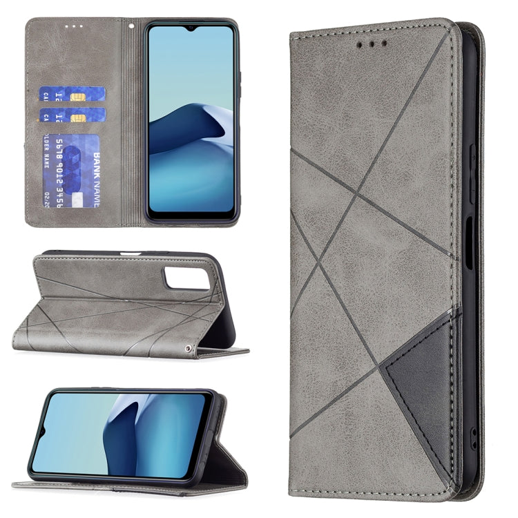 Rhombus Texture Horizontal Flip Magnetic Leather Case with Holder & Card Slots, For vivo V21e 4G, For vivo V21e 5G, For vivo V21, For vivo Y11/Y15/Y12/Y17, For vivo Y20, For vivo Y51 2020 / Y51a / Y51s