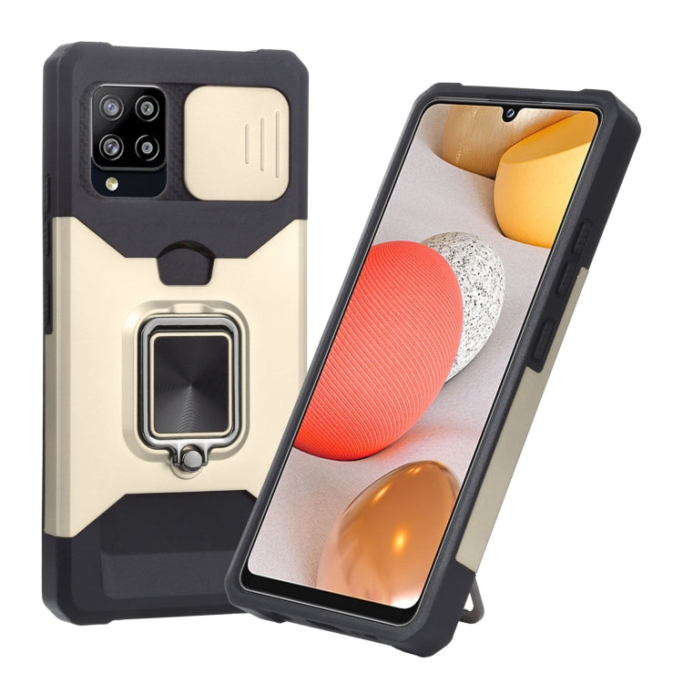 Sliding Camera Cover Design PC + TPU Shockproof Case with Ring Holder & Card Slot, For Google Pixel 5a 5G, For Samsung Galaxy A03s 166.6mm, For Samsung Galaxy A42 5G, For Samsung Galaxy A72 5G, For Samsung Galaxy Note20 Ultra, For Samsung Galaxy S21 5G...