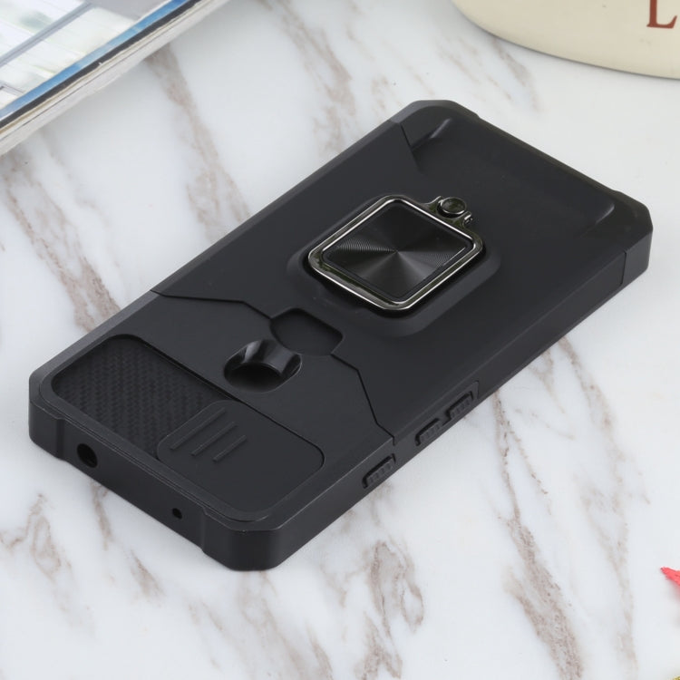 Sliding Camera Cover Design PC + TPU Shockproof Case with Ring Holder & Card Slot, For Google Pixel 5a 5G, For Samsung Galaxy A42 5G, For Samsung Galaxy A72 5G, For Samsung Galaxy Note20 Ultra, For Samsung Galaxy S21 5G, For Samsung Galaxy S21+ 5G     ...