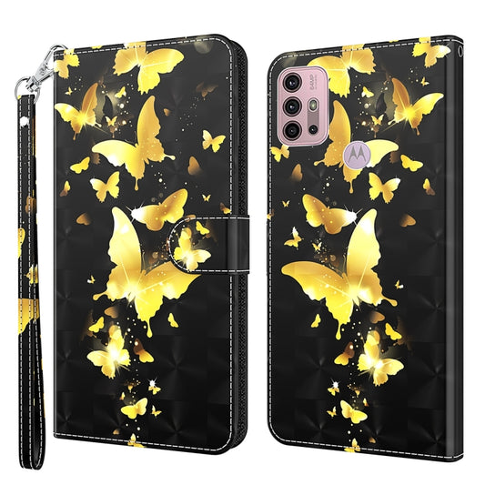 3D Painting Pattern Horizontal Flip TPU + PU Leather Case with Holder & Card Slots & Wallet, For Motorola Moto G30/G10/G20, For Motorola Moto G50