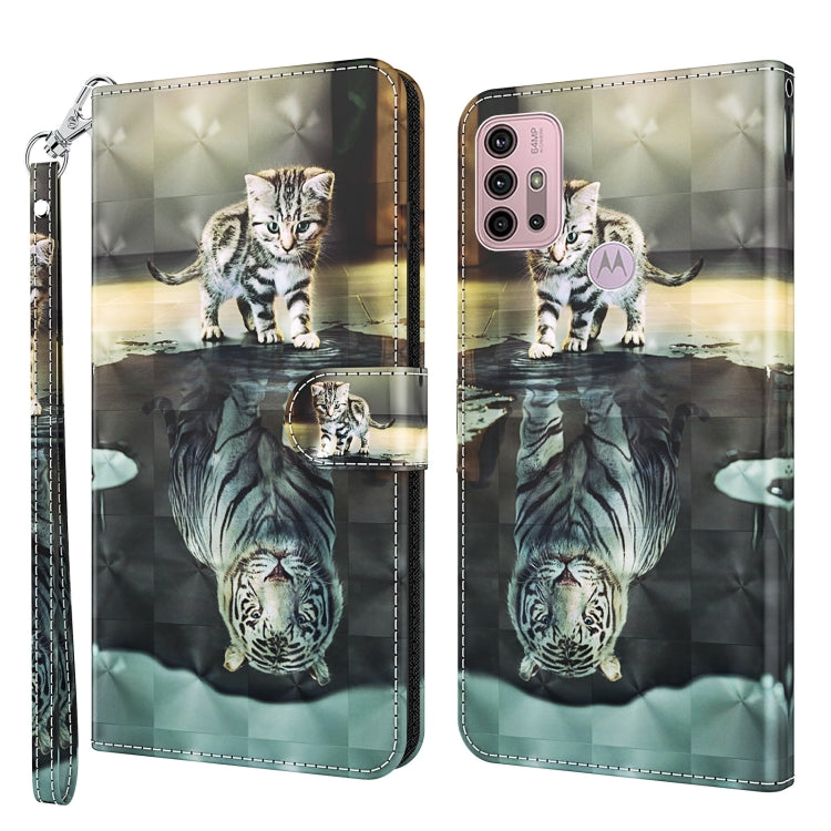 3D Painting Pattern Horizontal Flip TPU + PU Leather Case with Holder & Card Slots & Wallet, For Motorola Moto G30/G10/G20, For Motorola Moto G50
