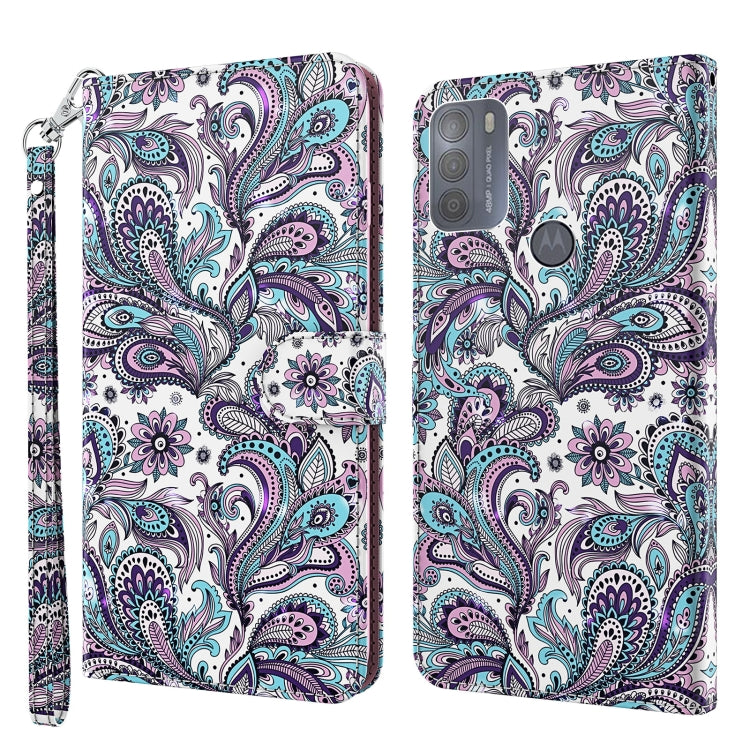 3D Painting Pattern Horizontal Flip TPU + PU Leather Case with Holder & Card Slots & Wallet, For Motorola Moto G30/G10/G20, For Motorola Moto G50