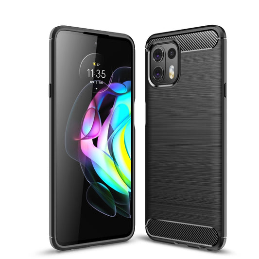 Brushed Texture Carbon Fiber TPU Case, For Motorola Moto Edge 20 Lite, For Motorola Moto Edge 20 Pro, For Motorola Moto Edge 20