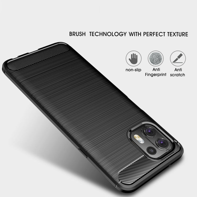 Brushed Texture Carbon Fiber TPU Case, For Motorola Moto Edge 20 Lite, For Motorola Moto Edge 20 Pro, For Motorola Moto Edge 20
